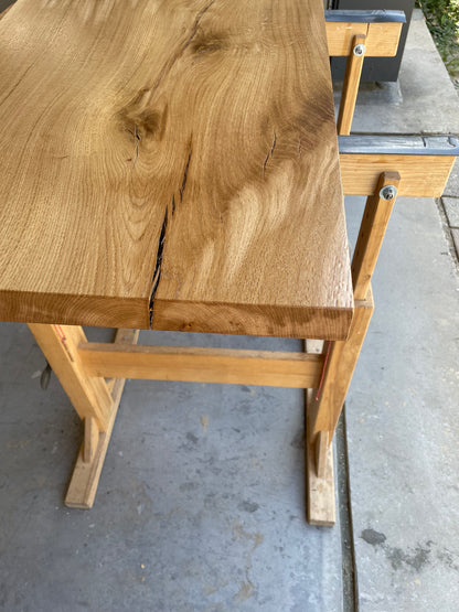 Eichenholzplatte lackiert / Eichenholzplatte in verschiedenen Größen / Massivholzplatte helles Holz / Holzplatte lackiert / Holzunikat