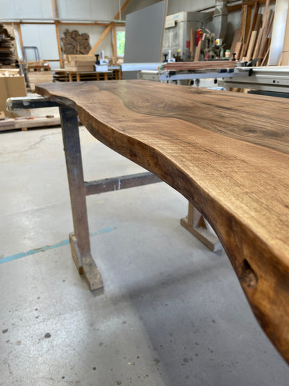 Massive Nussbaumplatten bis 200cm Länge / Holzplatten geölt - verschiedene Größen / Für Waschtische Beistelltisch - Fensterbänke