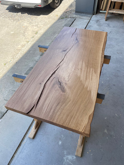 Eichenholzplatte lackiert / Eichenholzplatte in verschiedenen Größen / Massivholzplatte helles Holz / Holzplatte lackiert / Holzunikat