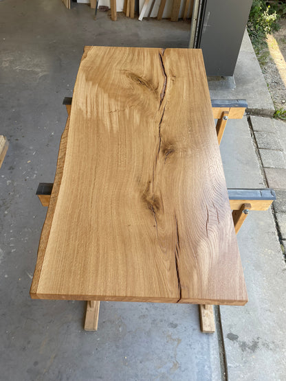 Eichenholzplatte lackiert / Eichenholzplatte in verschiedenen Größen / Massivholzplatte helles Holz / Holzplatte lackiert / Holzunikat