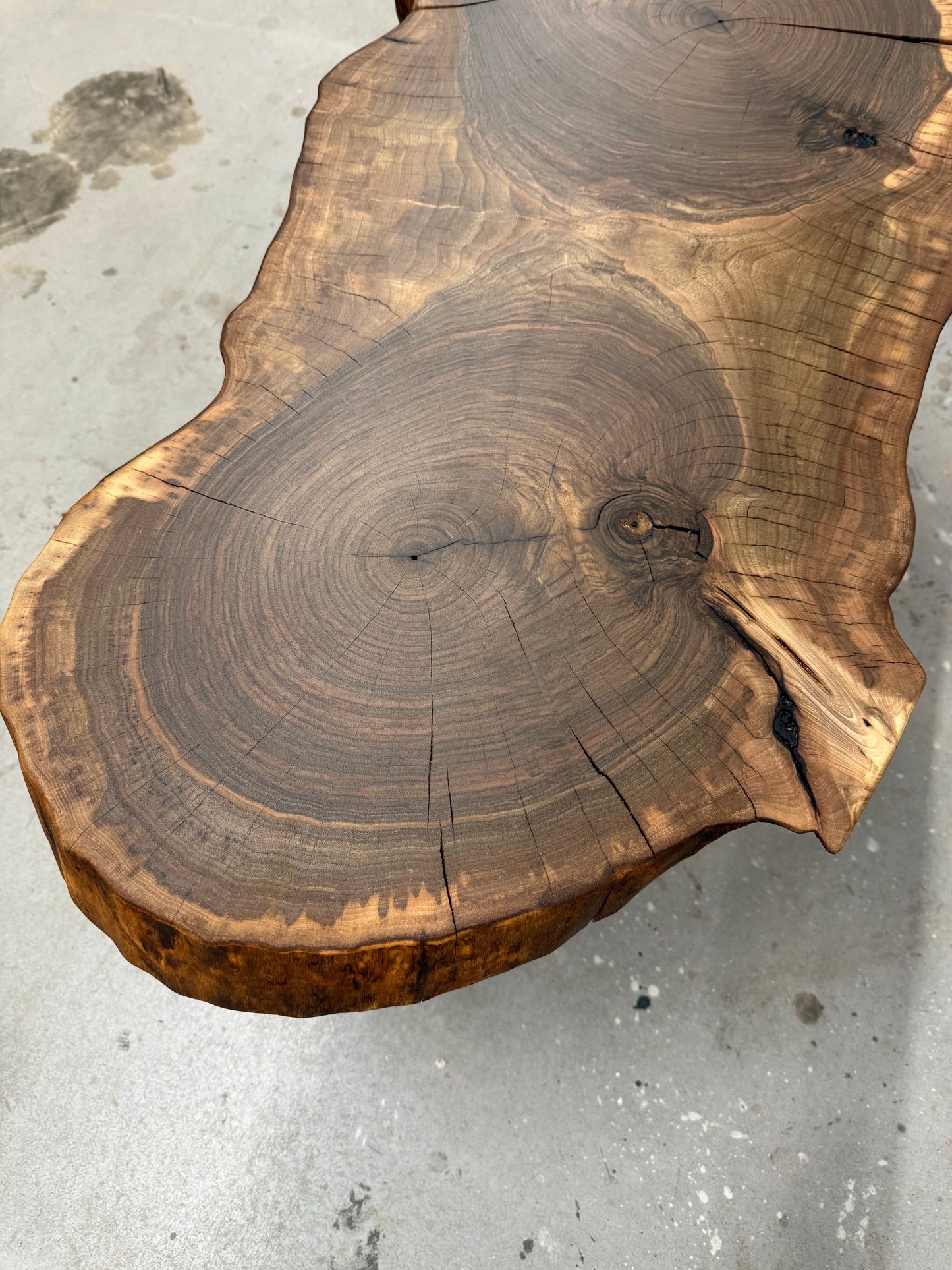 Baumscheibentisch aus einer Walnussscheibe, SOFORT VERFÜGBAR !