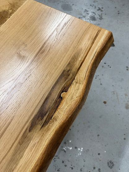 Eichenholzplatte lackiert / Eichenholzplatte in verschiedenen Größen / Massivholzplatte helles Holz / Holzplatte lackiert / Holzunikat