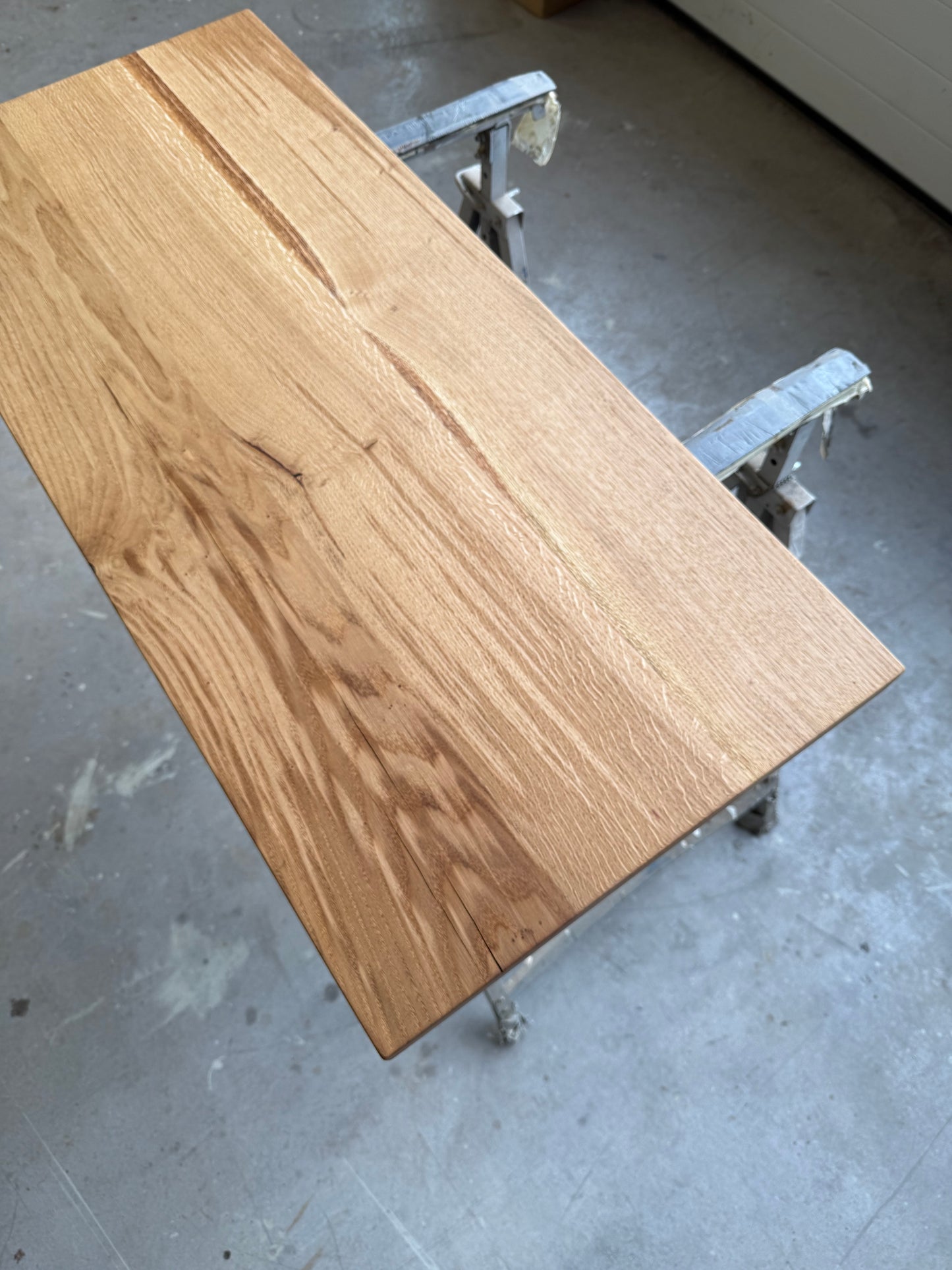 Eichenholzplatten geölt, bis 170cm Länge / Massivholzplatten mit Waldkante