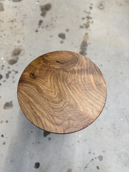Beistelltisch Walnuss - Runder Holztisch - 42cm Durchmesser