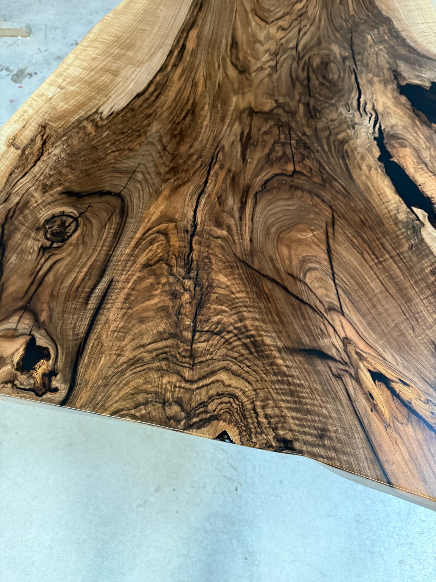 Walnussplatte | Tischgestell Nussbaum X Metall