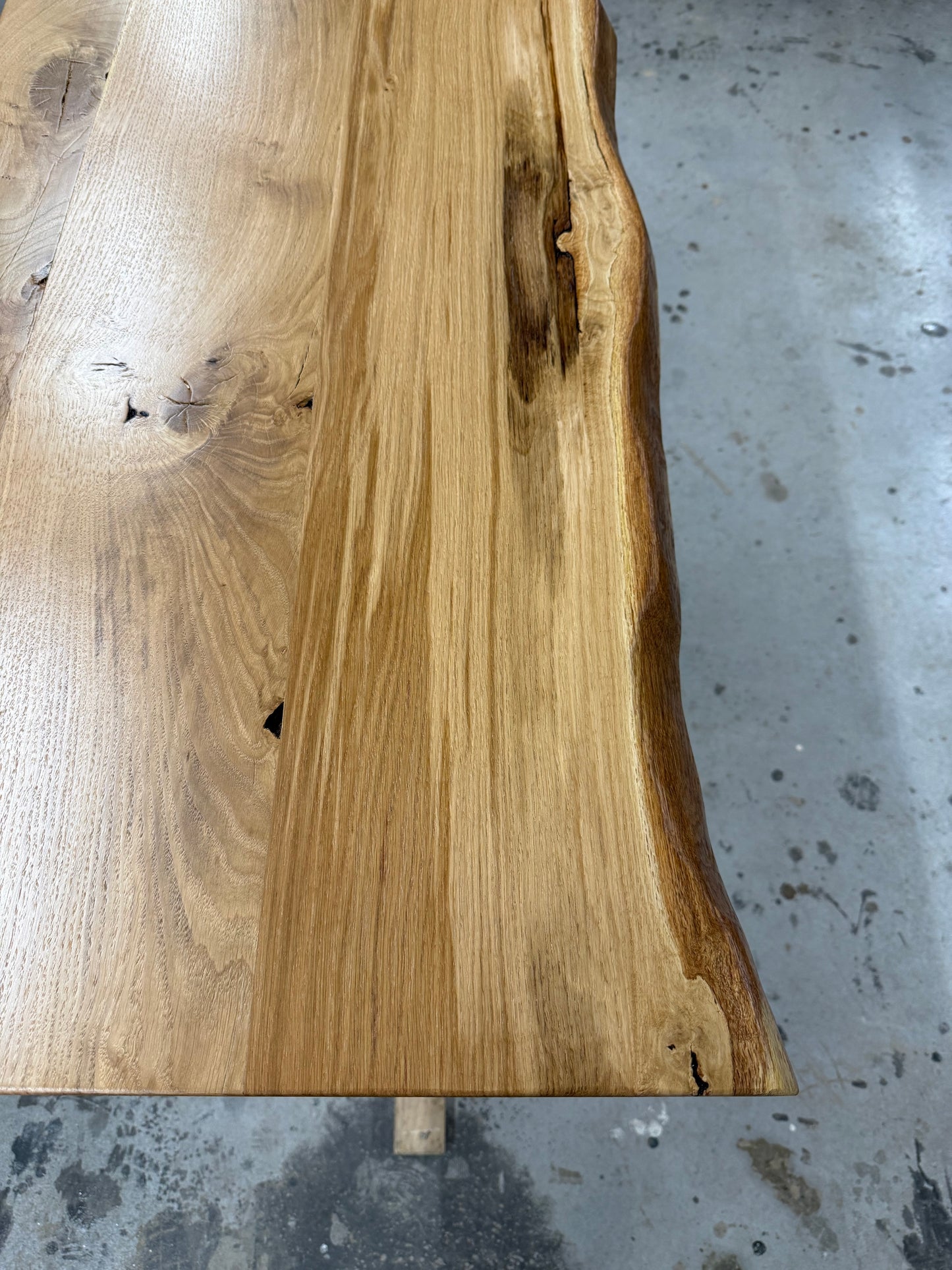 Eichenholzplatte lackiert / Eichenholzplatte in verschiedenen Größen / Massivholzplatte helles Holz / Holzplatte lackiert / Holzunikat