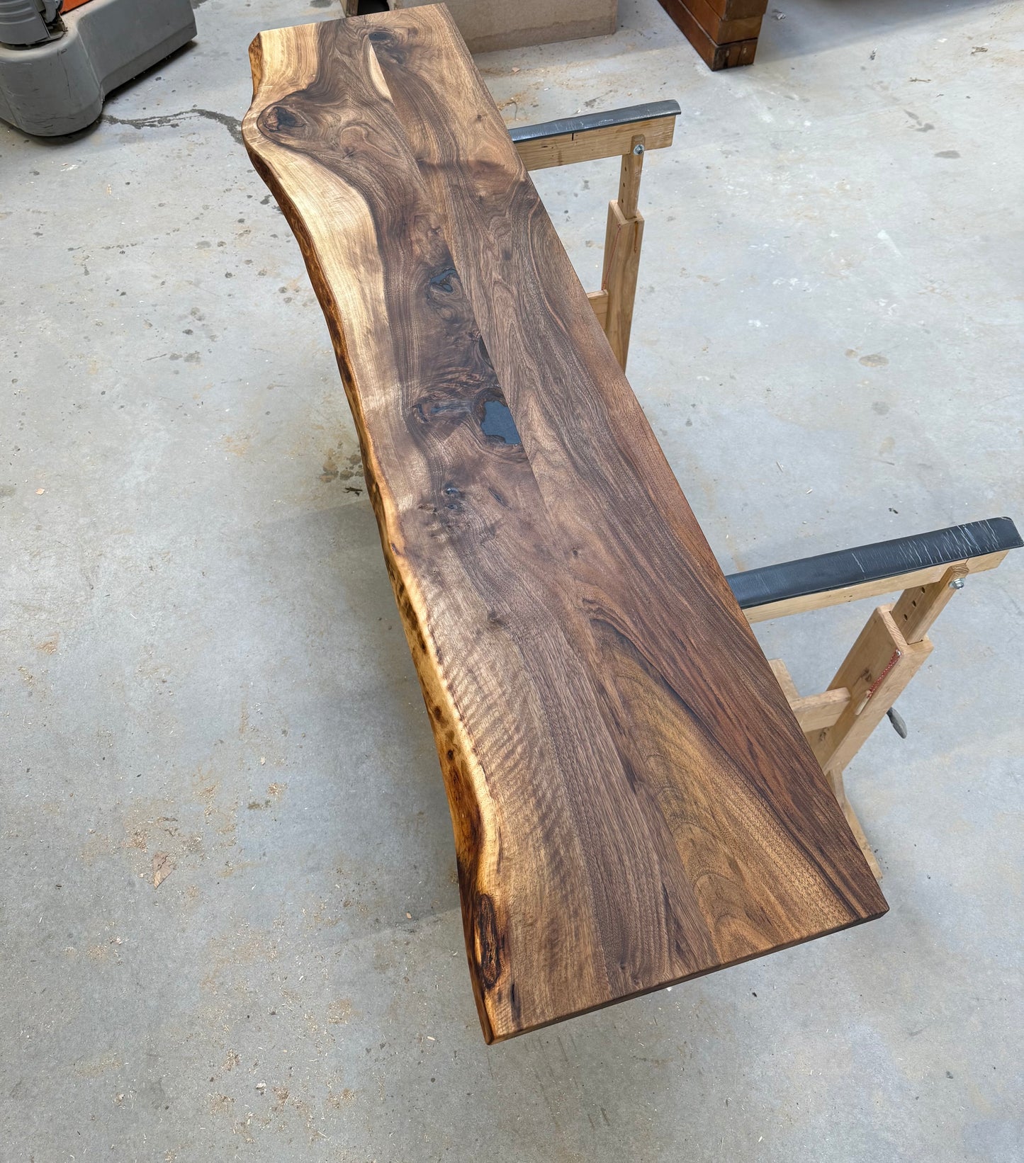 Massive Nussbaumplatten bis 200cm Länge / Holzplatten geölt - verschiedene Größen / Für Waschtische Beistelltisch - Fensterbänke