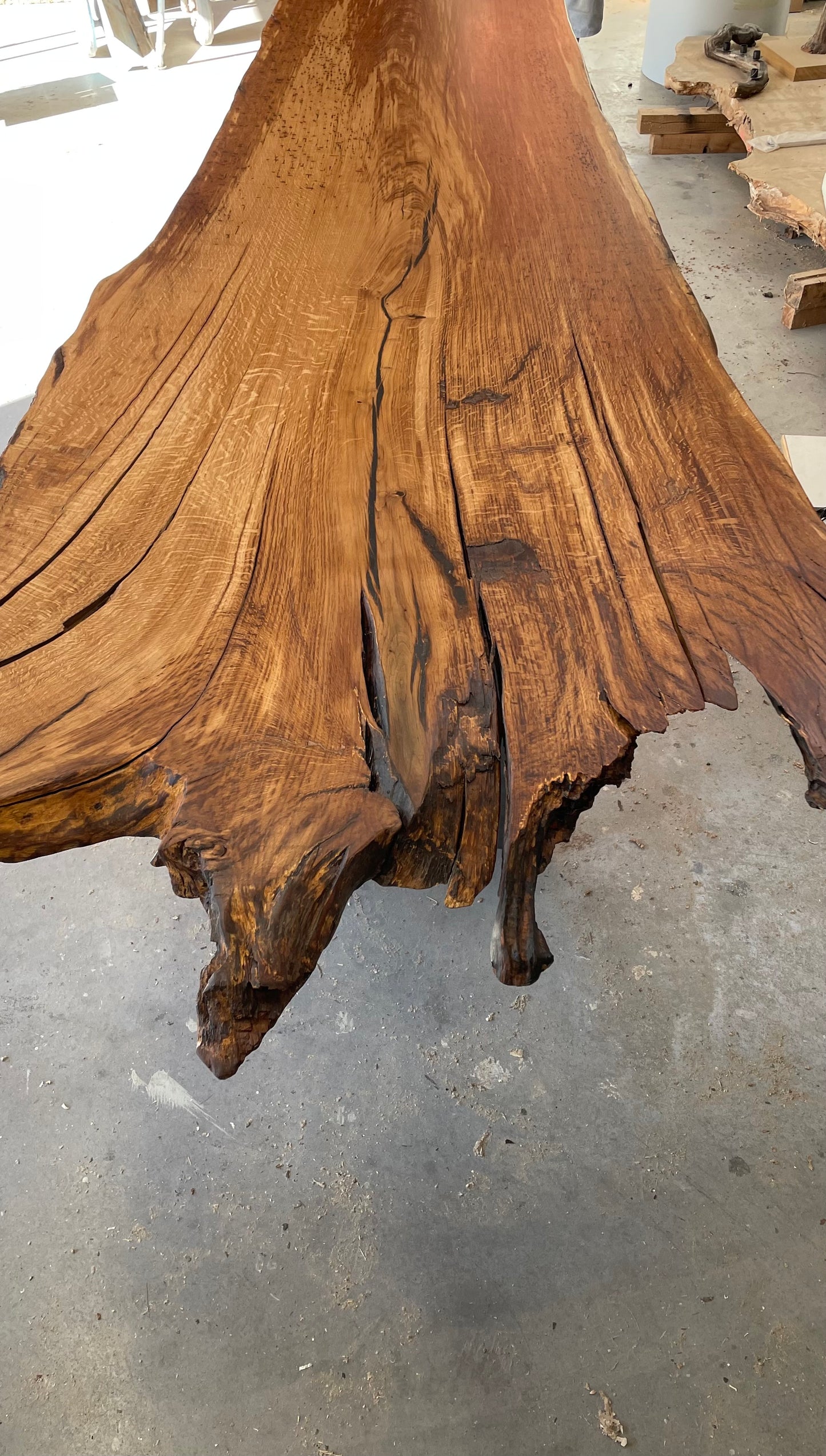 Eichenholztisch rustikal