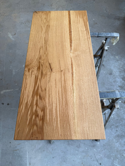 Eichenholzplatten geölt, bis 170cm Länge / Massivholzplatten mit Waldkante