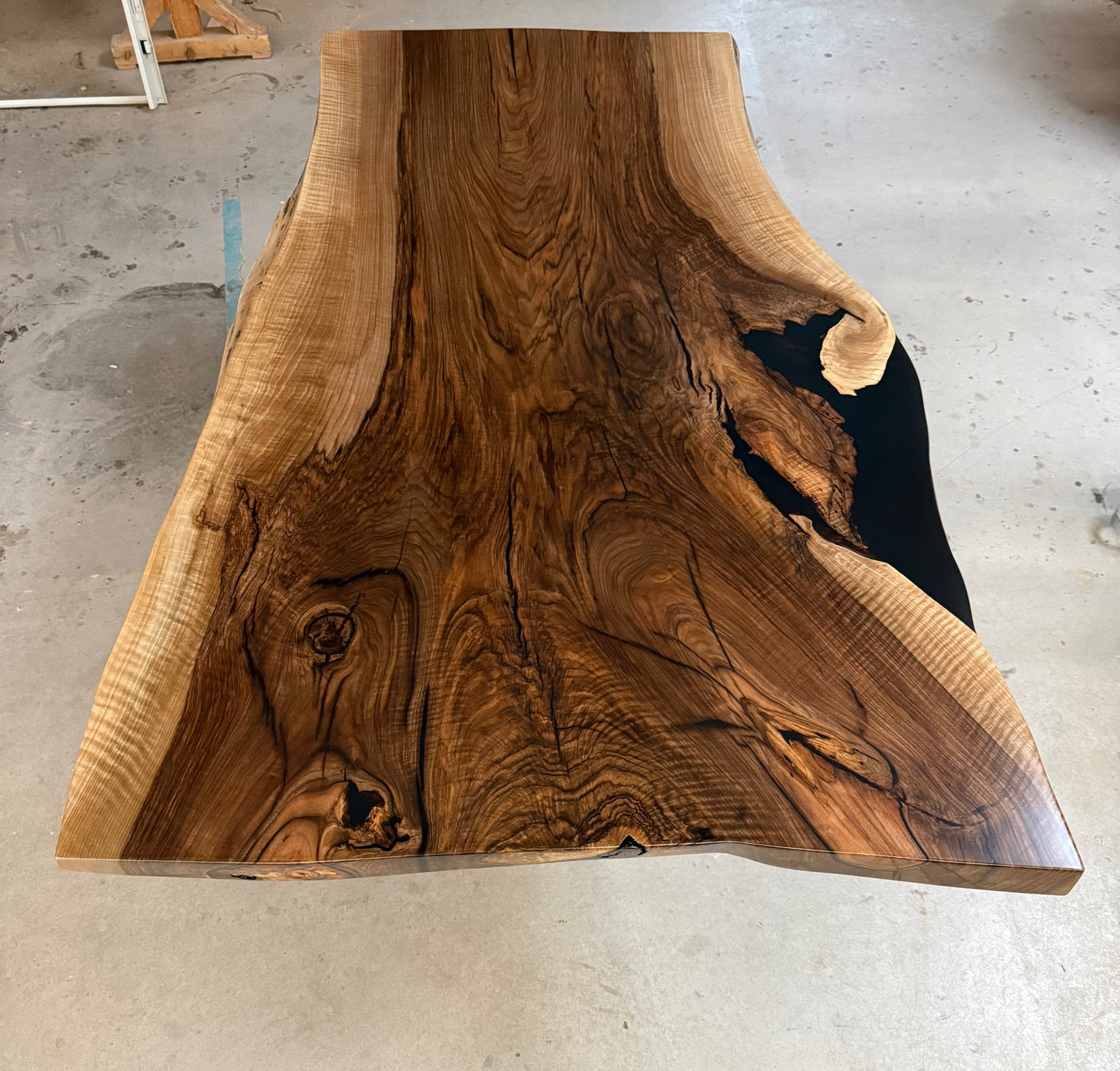 Walnussplatte | Tischgestell Nussbaum X Metall