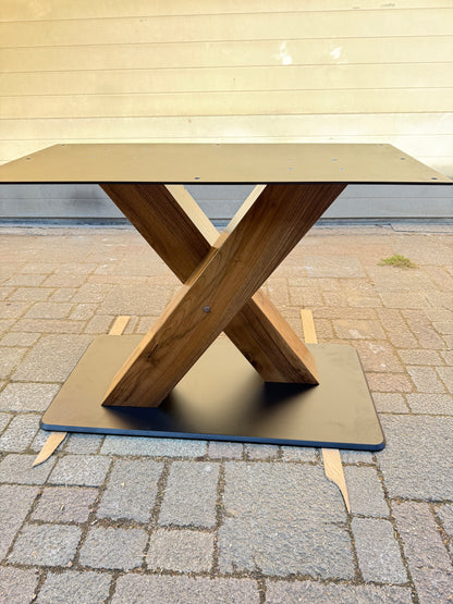 Tischgestell X | Nussbaum x Metall