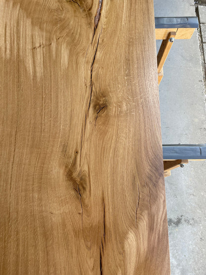 Eichenholzplatte lackiert / Eichenholzplatte in verschiedenen Größen / Massivholzplatte helles Holz / Holzplatte lackiert / Holzunikat