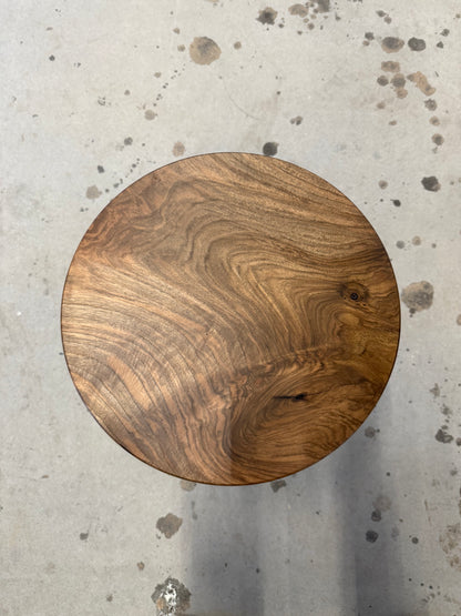 Beistelltisch Walnuss - Runder Holztisch - 42cm Durchmesser