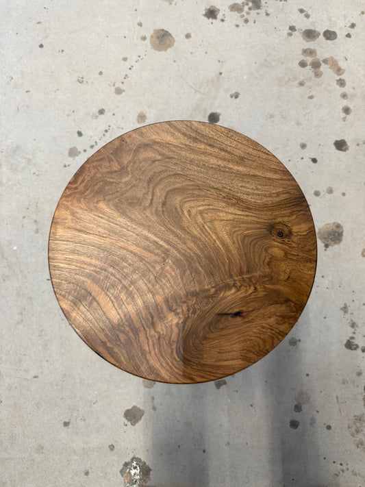 Beistelltisch Walnuss - Runder Holztisch - 42cm Durchmesser