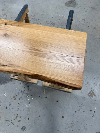 Eichenholzplatte lackiert / Eichenholzplatte in verschiedenen Größen / Massivholzplatte helles Holz / Holzplatte lackiert / Holzunikat