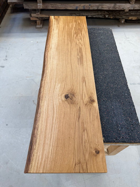 Eichenholzplatten geölt, bis 170cm Länge / Massivholzplatten mit Waldkante