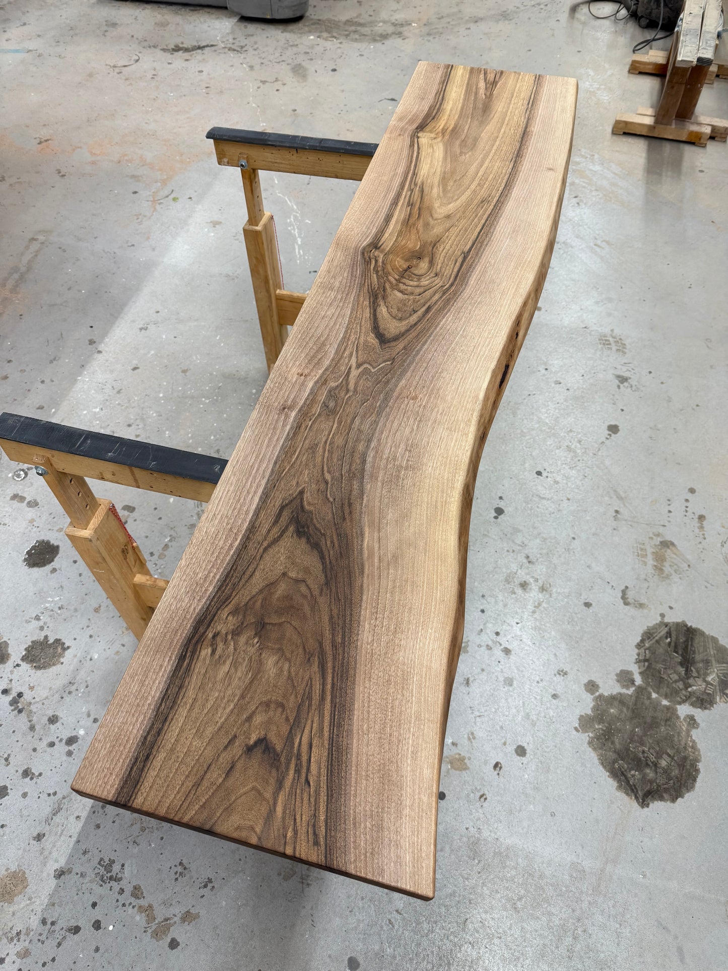 Massive Nussbaumplatten bis 200cm Länge / Holzplatten geölt - verschiedene Größen / Für Waschtische Beistelltisch - Fensterbänke