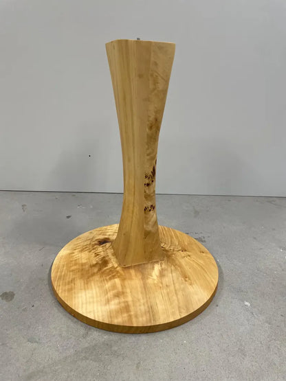 Handgefertigtes Tischgestell aus Maserpappel– für Esstisch und Couchtisch Unikat Holzgestell Massivholz