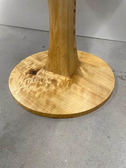 Handgefertigtes Tischgestell aus Maserpappel– für Esstisch und Couchtisch Unikat Holzgestell Massivholz